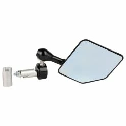 Driven Black Halo Bar End Mirror Left Side