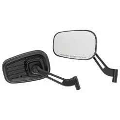 Kuryakyn Dillinger Satin Black Mirrors