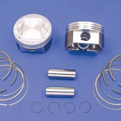 V-Twin Manufacturing Big Bore Cast Piston Kit, 3.875" Bore, 10.25:1