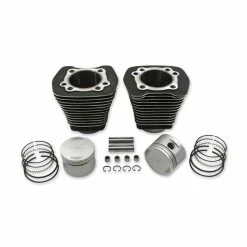 V-Twin Manufacturing Cylinder And Piston Kit Black