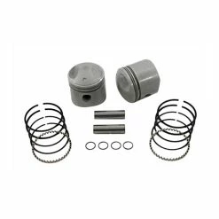 V-Twin Manufacturing Piston Kit, 3.457" Bore, 8.5:1