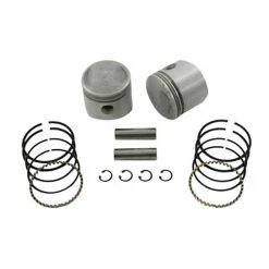 V-Twin Manufacturing Low Compression Piston Kit, 3.487" Bore, 7.5:1
