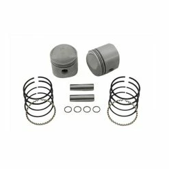 Eastern Motorcycle Parts High Compression Piston Kit, 3.437" Bore, 10:1