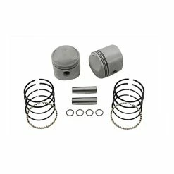Eastern Motorcycle Parts Piston Kit, 3.447" Bore, 10:1