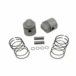 V-Twin Manufacturing Piston Kit, 3.187" Bore, 9:1