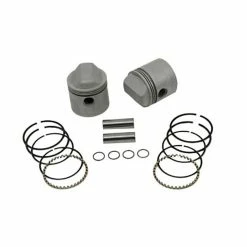 V-Twin Manufacturing Piston Kit, 3.187" Bore, 9:1