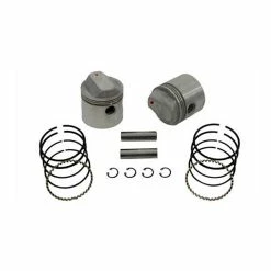 V-Twin Manufacturing Low Compression Piston Kit, 3.188" Bore, 8.4:1