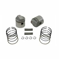 V-Twin Manufacturing Low Compression Piston Kit, 3.188" Bore, 8.4:1
