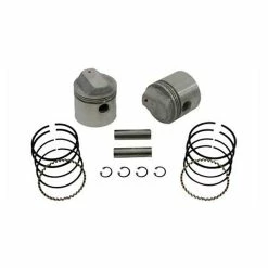 V-Twin Manufacturing Low Compression Piston Kit, 3.188" Bore, 8.4:1
