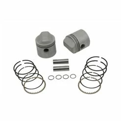V-Twin Manufacturing Piston Kit, 3.187" Bore, 9:1
