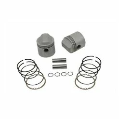 V-Twin Manufacturing Piston Kit, 3.187" Bore, 9:1