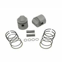 V-Twin Manufacturing Piston Kit, 3.187" Bore, 9:1