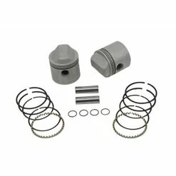 V-Twin Manufacturing Piston Kit, 3.187" Bore, 9:1