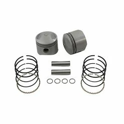 Eastern Motorcycle Parts Standard Compression Piston Kit, 3.5" Bore, 8:1