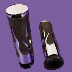 V-Twin Manufacturing Dual Hot Rod Flame Grip Set