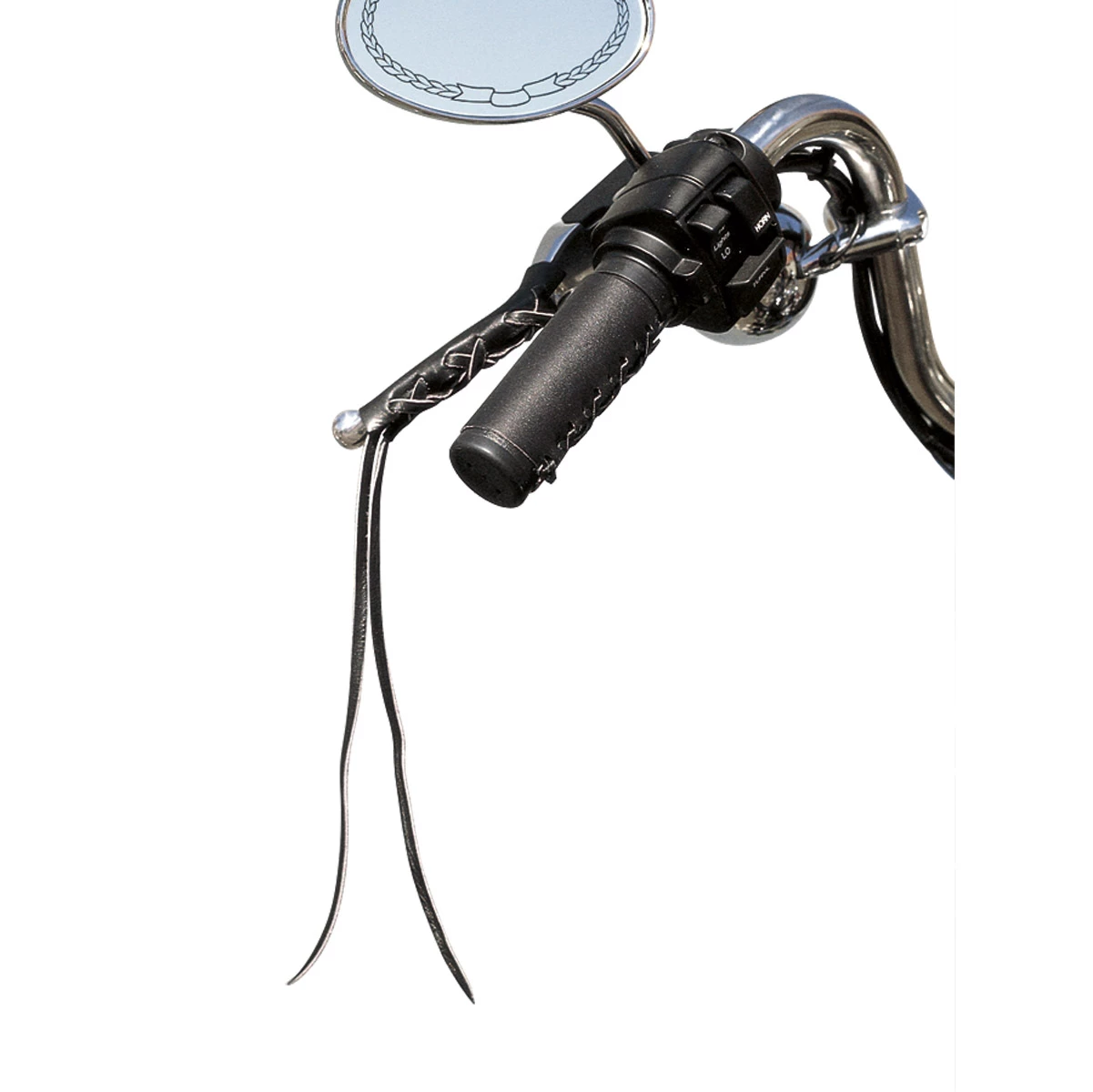 Drag Specialties Leather Handlebar Grip Covers