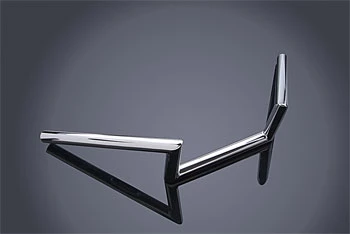 Paughco 1" Chrome Z-Bar Handlebar With 7-1/2" Center