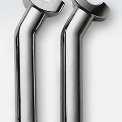 Milwaukee Twins Chrome Forged Aluminum 6-1/2″ Pullback Risers For 1″ Bars