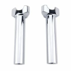 Milwaukee Twins Chrome Forged Aluminum 6-1/2" Straight Risers For 1" Bars