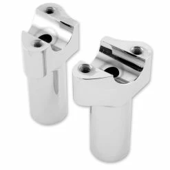 Milwaukee Twins Chrome Forged Aluminum 2" Straight Risers For 1" Bars
