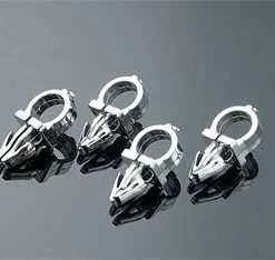J&P Cycles Chrome Handlebar Wiring Clips