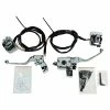 V-Twin Manufacturing Chrome Smooth-Contour Handlebar Control Kit With Switches