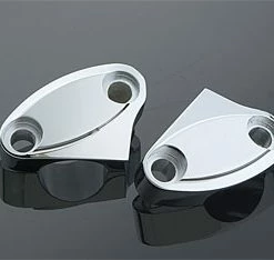 Milwaukee Twins Chrome Two-Piece Riser Clamp Set