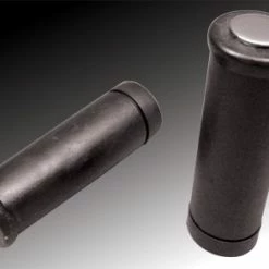 J&P Cycles Stock Style Grip Set With Chrome Ends