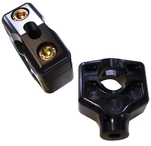 Joker Machine 2″ Dual Black Handlebar Clamp Assembly