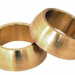 Paughco Brass Radiused Handlebar Grip Ferrules