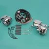 V-Twin Manufacturing Chrome Handlebar Control Kit For Single Disc Models
