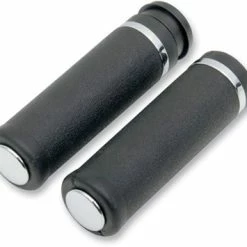 Drag Specialties Rubber Grips With Accent Rings And End Caps