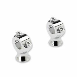 Biltwell Inc. Slimline Shorty Polished 1" Risers For 1" Handlebars