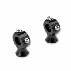 Biltwell Inc. Slimline Shorty Black 1" Risers For 1" Handlebars