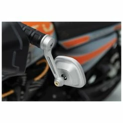 Kuryakyn Dillinger Silver Bar End Mirror