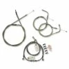 LA Choppers Standard Stainless Cable/Brake Line Kit For 12"-14" Bars On Models Without ABS