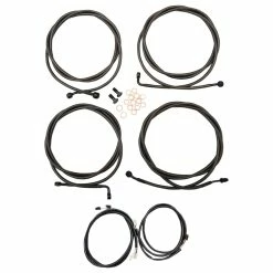 LA Choppers Complete Plug And Play Midnight Cable/Brake Line Kit With ABS