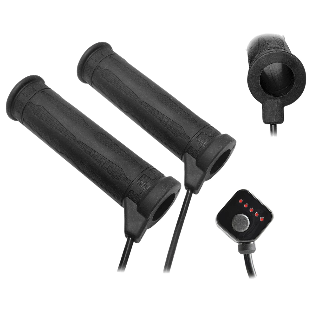 Koso Black 7/8" 5 Level Heated Twist Throttle Grips