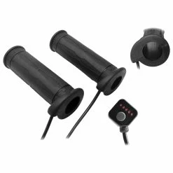 Koso Black 1" 5 Level Heated Twist Throttle Grips