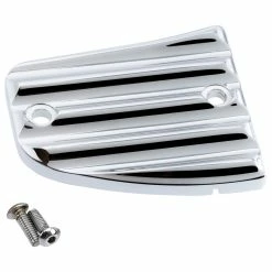Joker Machine Chrome Finned Front Brake Master Cylinder Cover