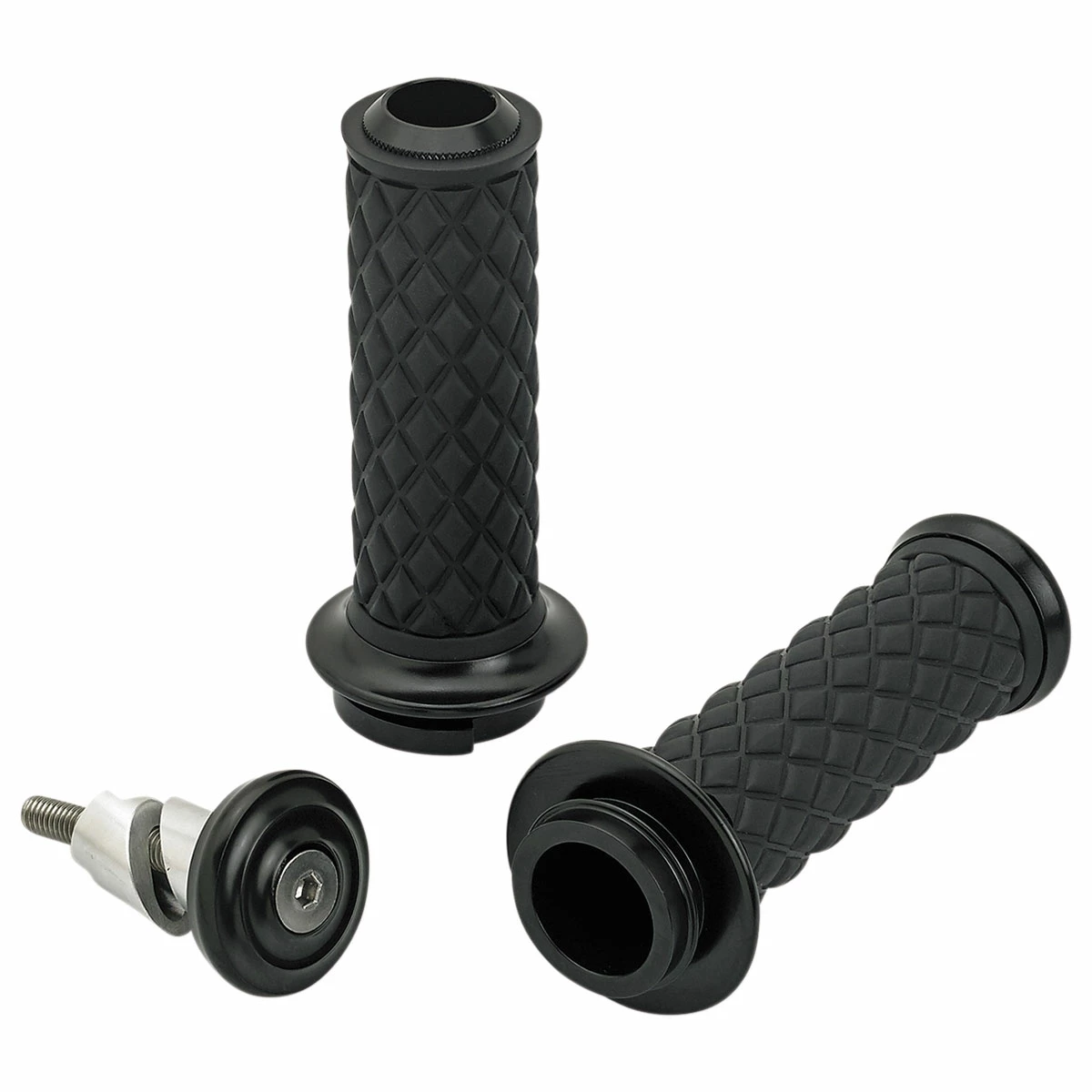Biltwell Inc. Black 1" Alumicore Grip Set