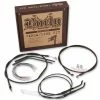 Burly Brand Black 16" Ape Hanger Cable/Brake/Wiring Kit For Models Without ABS