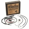 Burly Brand Black 13" Ape Hanger Cable/Brake/Wiring Kit For Models Without ABS
