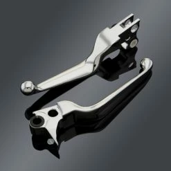 J&P Cycles Chrome Wide Blade Lever Set