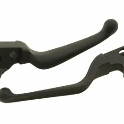 J&P Cycles Black Wide Blade Lever Set