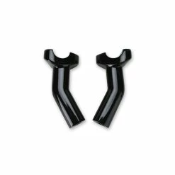 Milwaukee Twins Black Forged Aluminum 4-1/2" Pullback Risers For 1" Bars