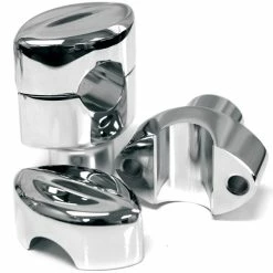 LA Choppers 1-1/2" Hefty Mohawk Chrome Risers