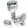 LA Choppers 4" Hefty Drilled Chrome Risers