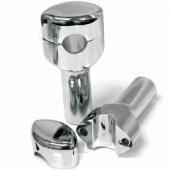 LA Choppers 4" Hefty Smooth Chrome Risers