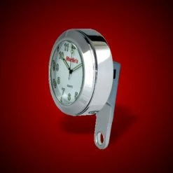 Marlins Genuine Accessories Marlin's Clock With White Face For Brake Or Clutch Perch Clamp